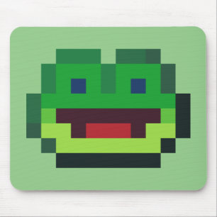 Pixel Art Frog Mouse Pad