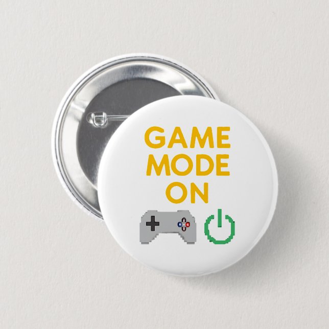 Pixel Art Gaming Design" 6 Cm Round Badge (Front & Back)