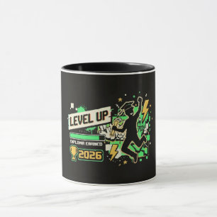 Pixel Art Graduation 2026 Level Up Mug