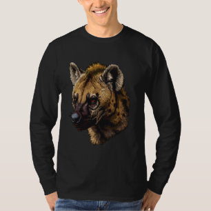 Pixel Art Lover - Hyena Dad Mum T-Shirt