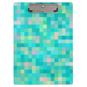 Pixel Art Multicolor Pattern Clipboard