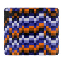 Pixel Art Pop Decorative Glass Cutting Board