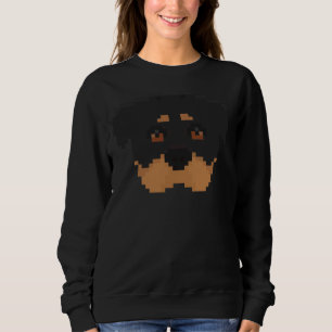 Pixel Art Rottweiler Sweatshirt