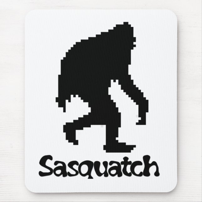 Pixel Art Sasquatch Mouse Pad (Front)