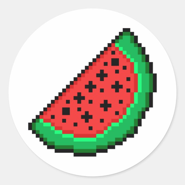 Pixel art Watermelon sticker (Front)