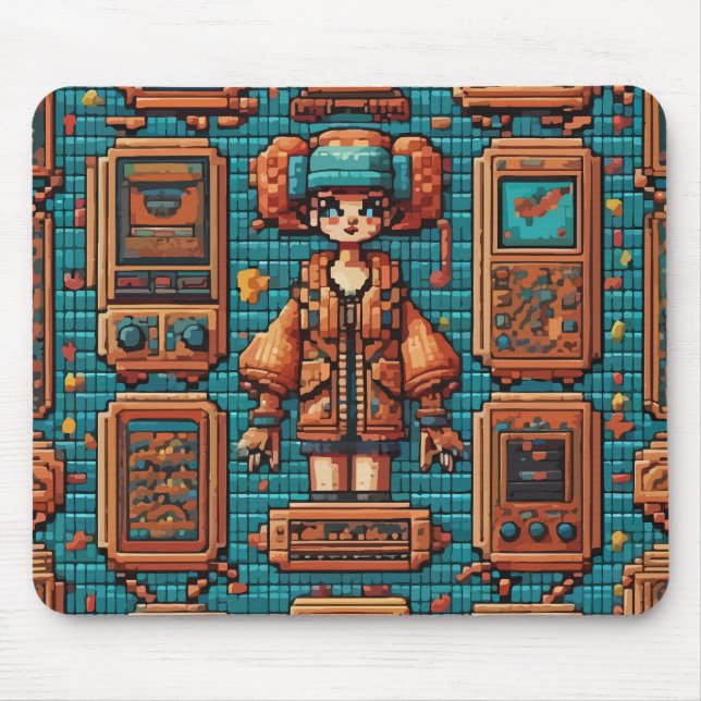 pixel artwork mouse pad (Front)