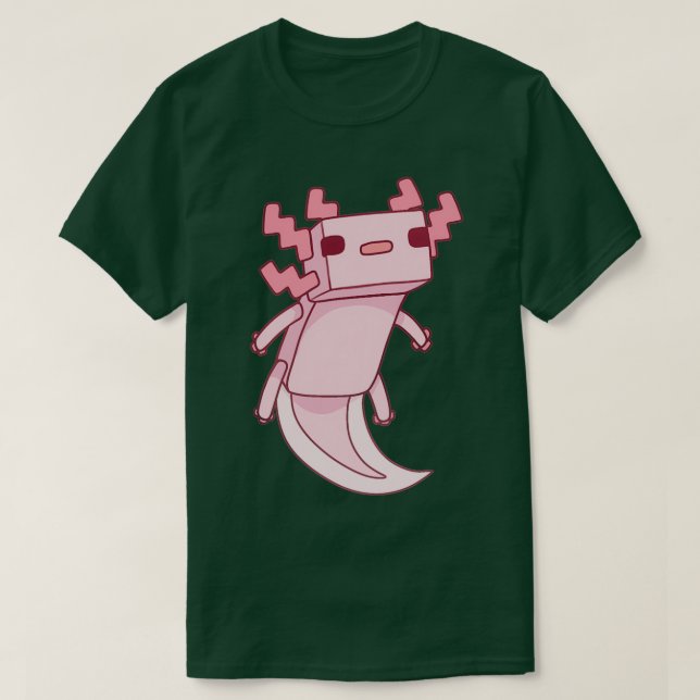 Pixel Axolotl T-Shirt (Design Front)