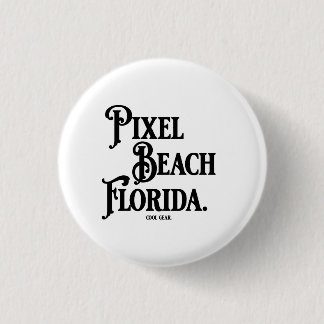 Pixel Beach Florida T-Shirt 3 Cm Round Badge