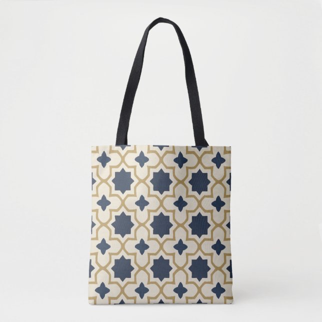 Pixel Bloom Tote Bag (Front)
