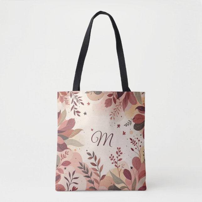 Pixel Bloom Tote Bag (Front)