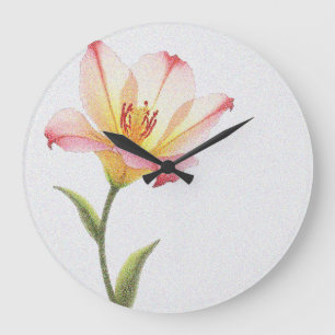 Pixel Bloom Trio Large Clock