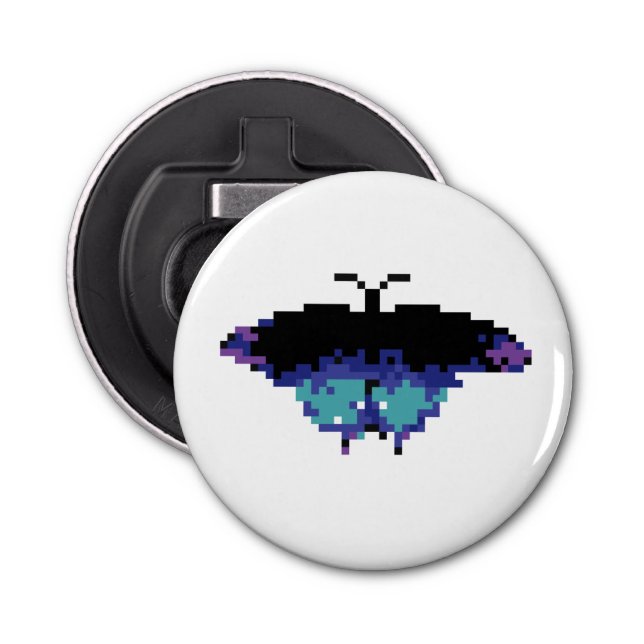 Pixel butterfly bottle opener (Front)