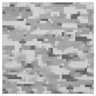 Pixel camo grey camouflage patterned textile fabric