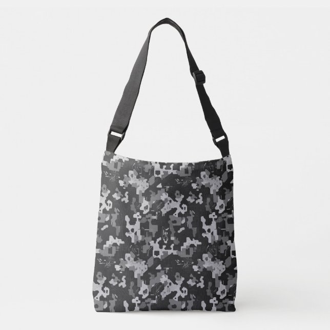 Pixel Camo Stealth Crossbody Bag (Front)