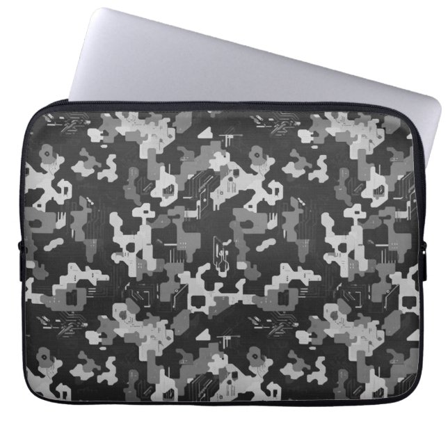 Pixel Camo Stealth Laptop Sleeve (Front)