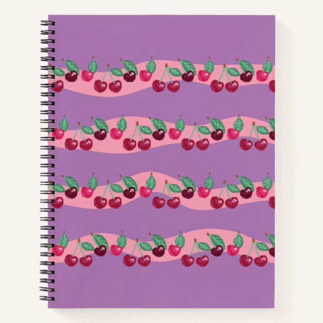 Pixel Cherries Notebook (Front)