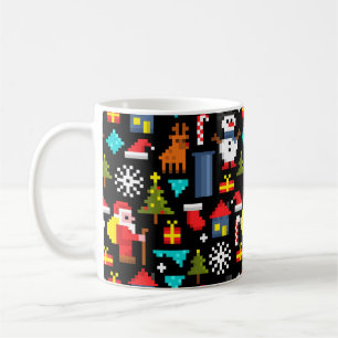 Pixel Christmas Coffee Mug