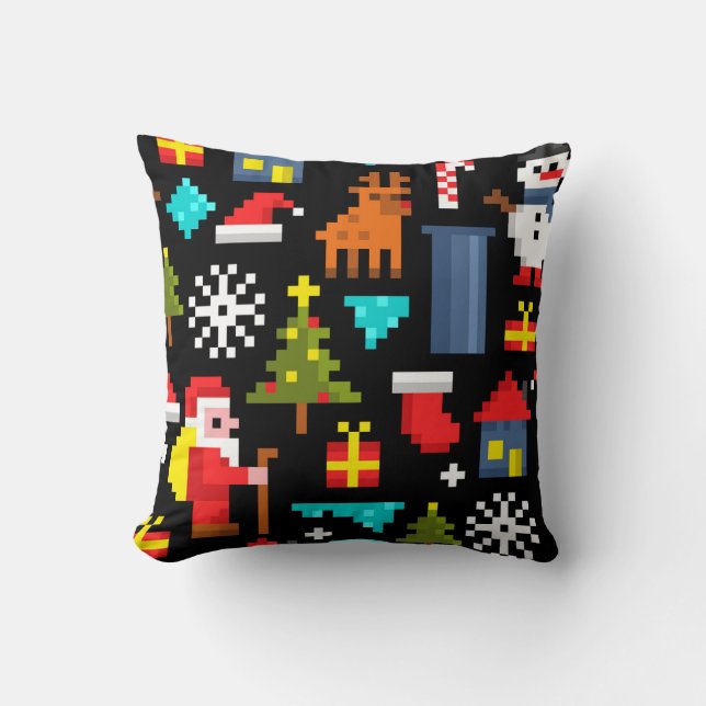 Pixel Christmas Cushion (Front)