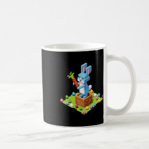 Pixel Easter Bunny Video Gamer Egg Hunting Funny B Coffee Mug