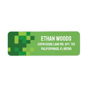 Pixel Game On Return Address Label