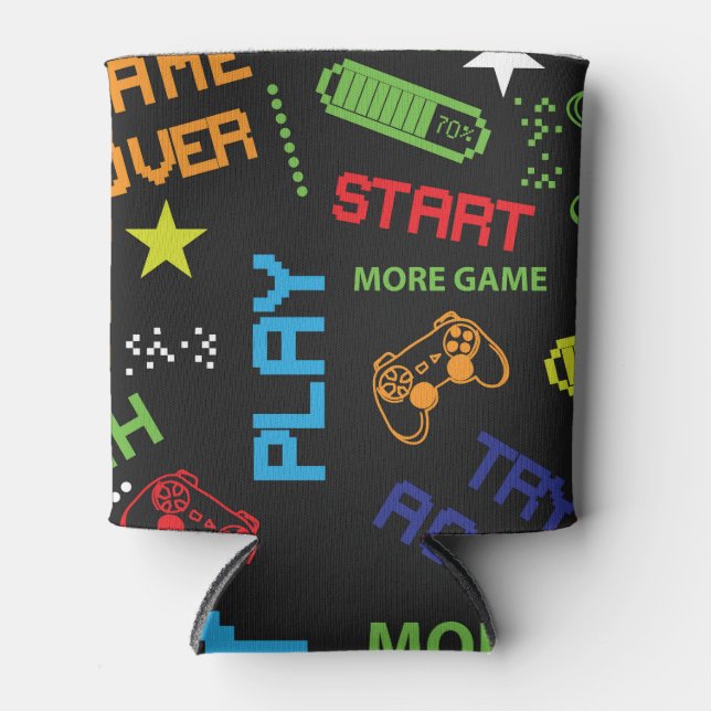 Pixel Game Style: Abstract Seamless. Can Cooler (Front)