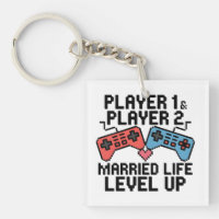 Pixel Gaming Couple Level Up Design