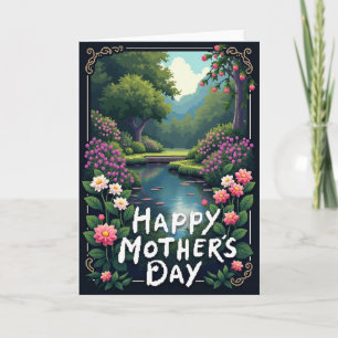 Pixel Garden Mothers Day Card