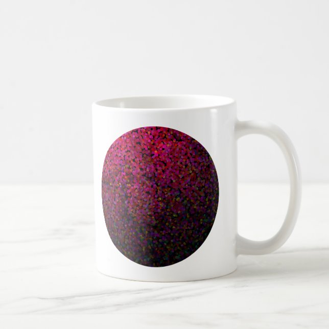 Pixel Glitch Red Coffee Mug (Right)
