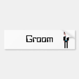 Pixel Groom Bumper Sticker