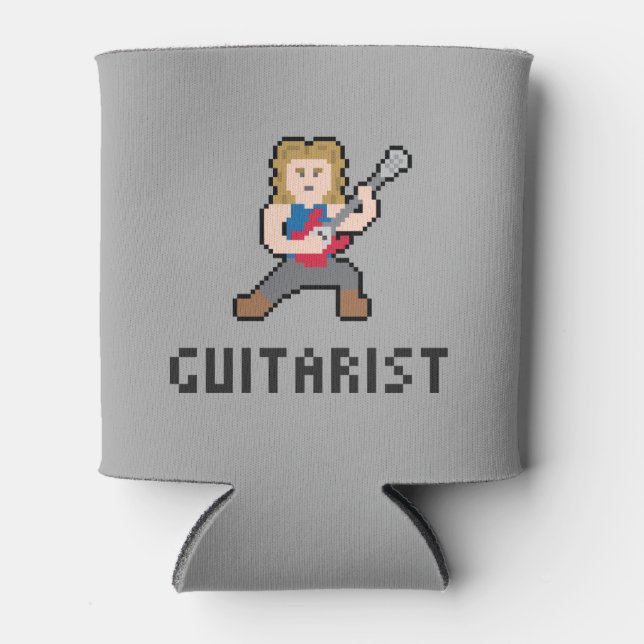 Pixel Guitarist Can Cooler (Front)