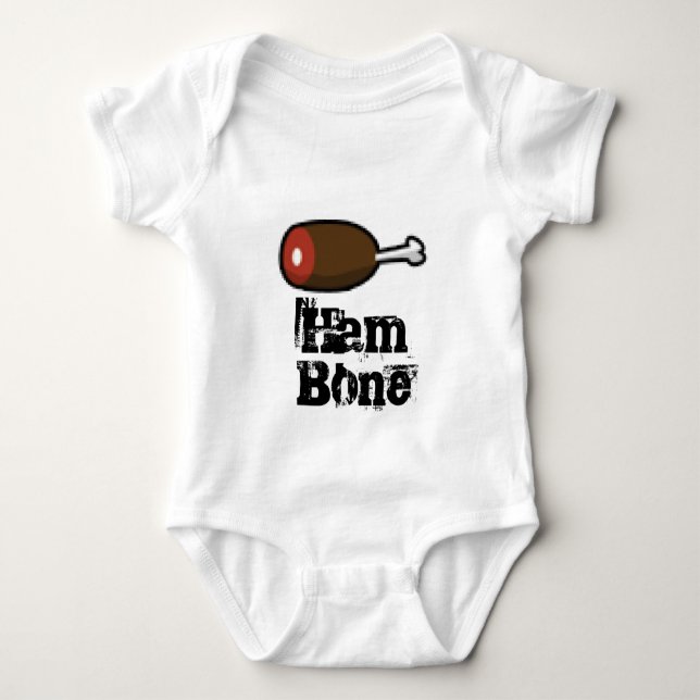 Pixel hambone  Ham Art Baby Bodysuit (Front)