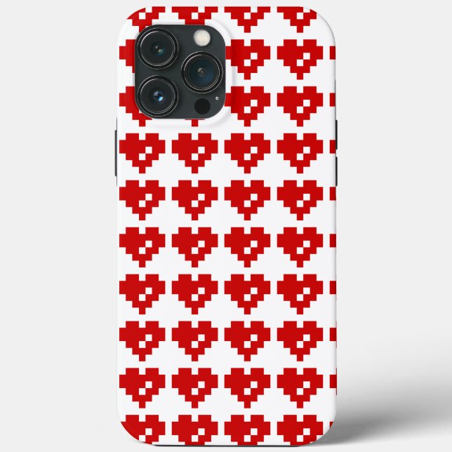 Pixel Heart 8 Bit Love Case-Mate iPhone Case (Back)