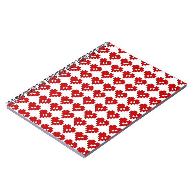 Pixel Heart 8 Bit Love Notebook (Left Side)