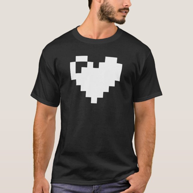 Pixel Heart 8 bits T-Shirt (Front)