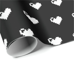 Pixel Heart 8 bits Wrapping Paper