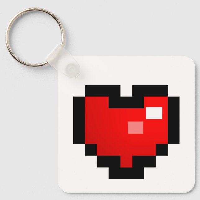 PIXEL HEART KEY RING (Front)