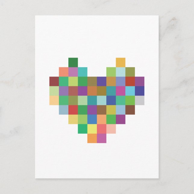 Pixel Heart Postcard (Front)