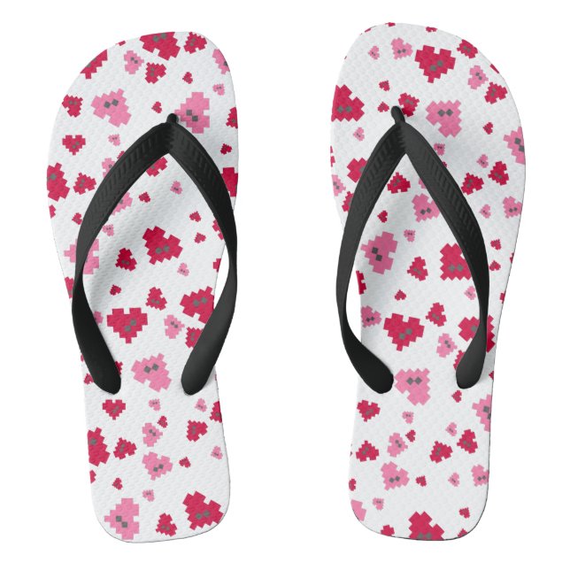 Pixel Heart Thongs (Footbed)