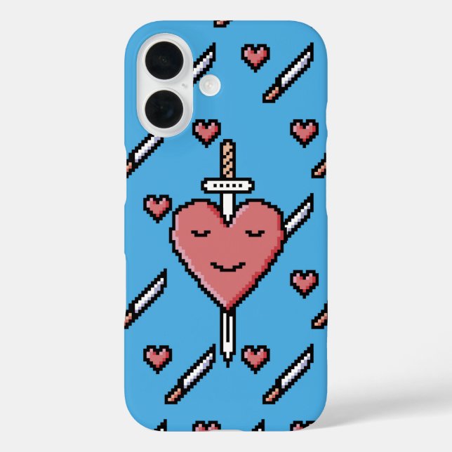 Pixel Heartbreaker – Smiling Through It Case-Mate iPhone Case (Back)
