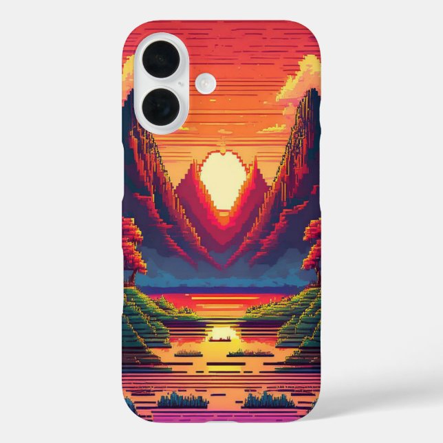 Pixel Horizon Case-Mate iPhone Case (Back)
