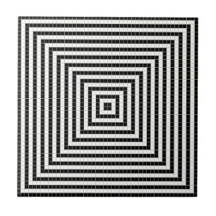 Pixel Illusion Pattern Ceramic Tile