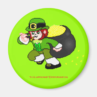 Pixel Leprechaun Magnet 3