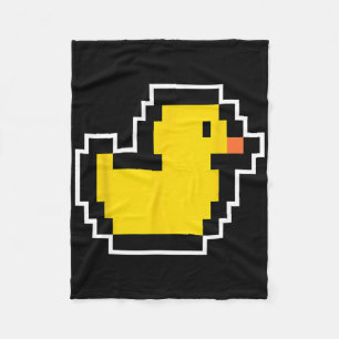 Pixel Little Duck 80s Video Game Halloween Costume Fleece Blanket