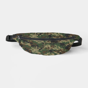 Pixel Military Camouflage Pattern Bum Bags
