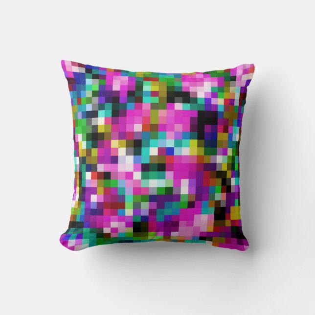 Pixel Mosaic Pattern Cushion (Front)