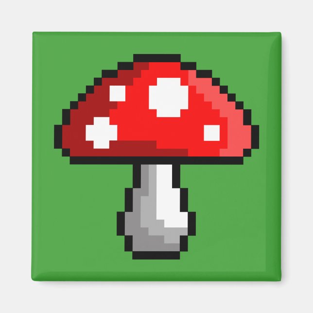 Pixel Mushroom Magnet (Front)