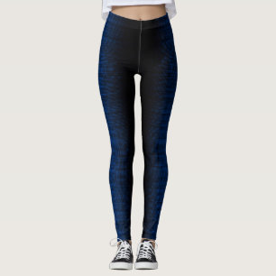 Pixel pattern 01.B.bw.02 Black BG Leggings