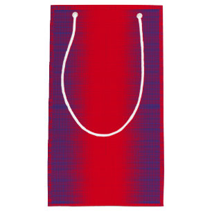 Pixel pattern 01.B.bw.Red BG Small Gift Bag