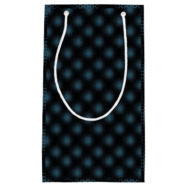 Pixel Pattern 10.B.bw Black BG Small Gift Bag (Front)
