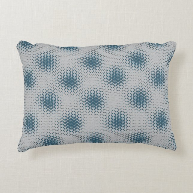 Pixel Pattern 10.B.bw LGrey BG Decorative Cushion (Front)